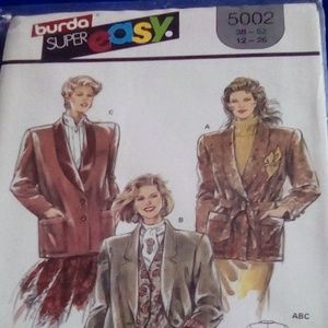 Vintage Burda Easy Woman's blazer size 12-26